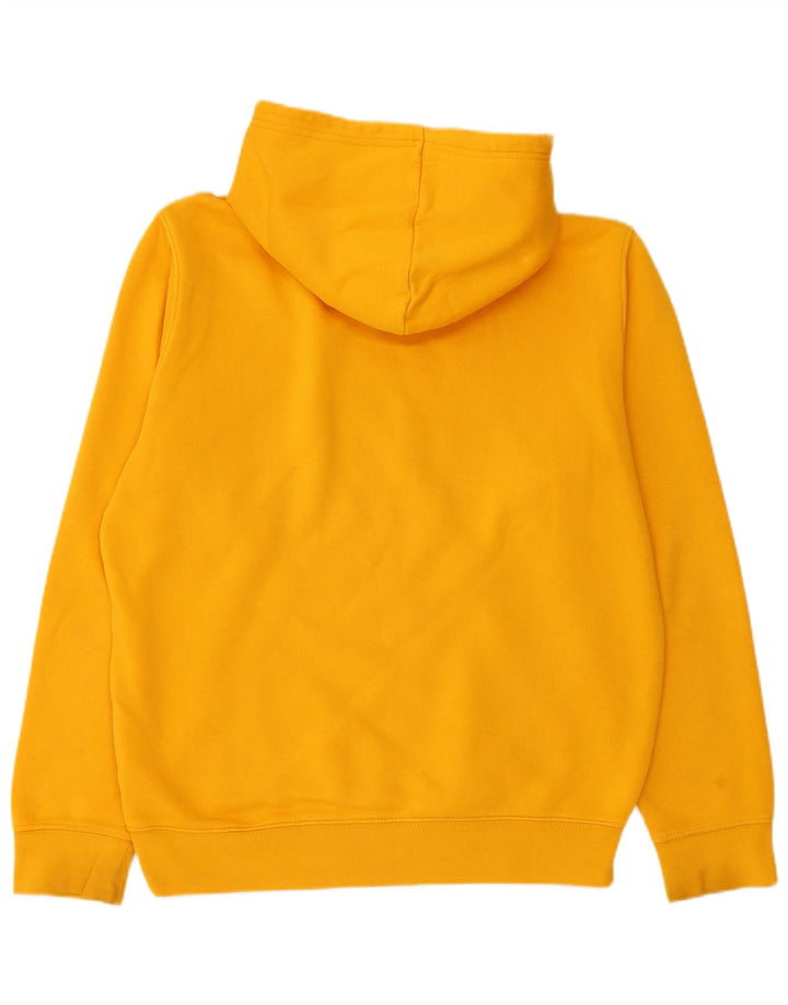 Maglione con cappuccio grafico da uomo Champion in cotone giallo medio
