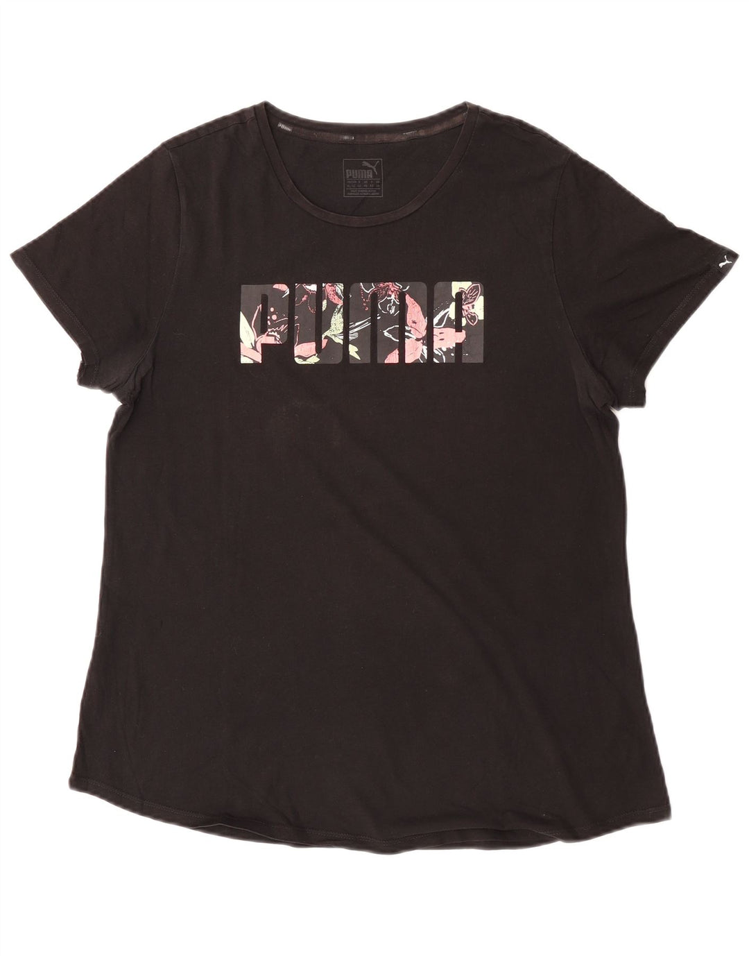 T-shirt grafica da donna Puma UK 16 grande nera