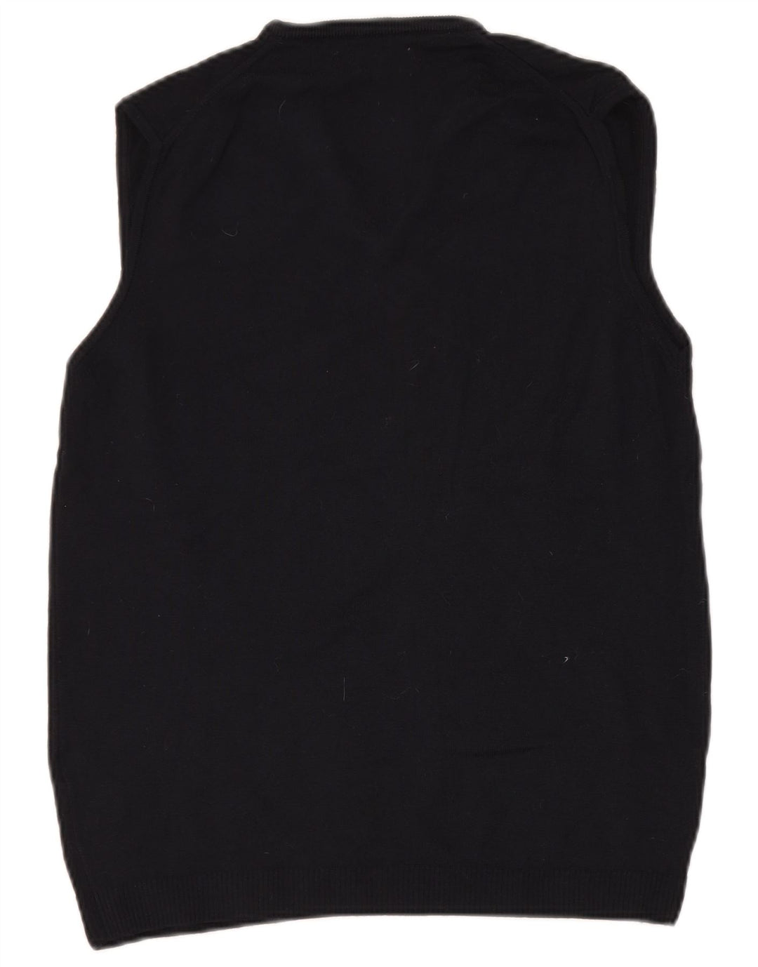 ZARA Canotta da Uomo Canotta Grande in Lana Blu Navy