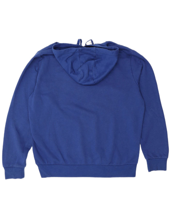 Maglione con cappuccio grafico da uomo Kappa grande blu