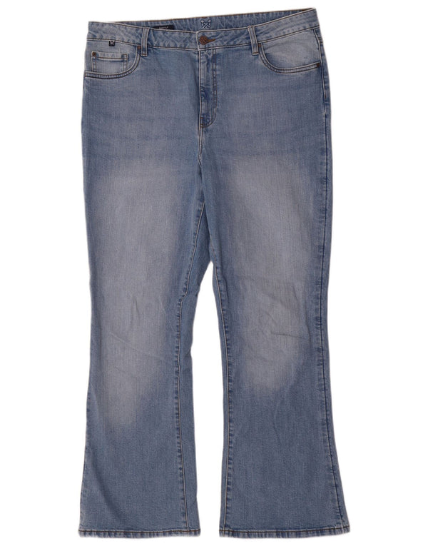Crew Clothing Jeans Bootcut da donna UK 16 Large W36 L31 Cotone blu