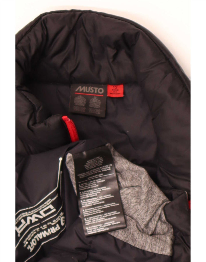 Gilet imbottito da donna Musto UK 12 poliestere color block medio nero