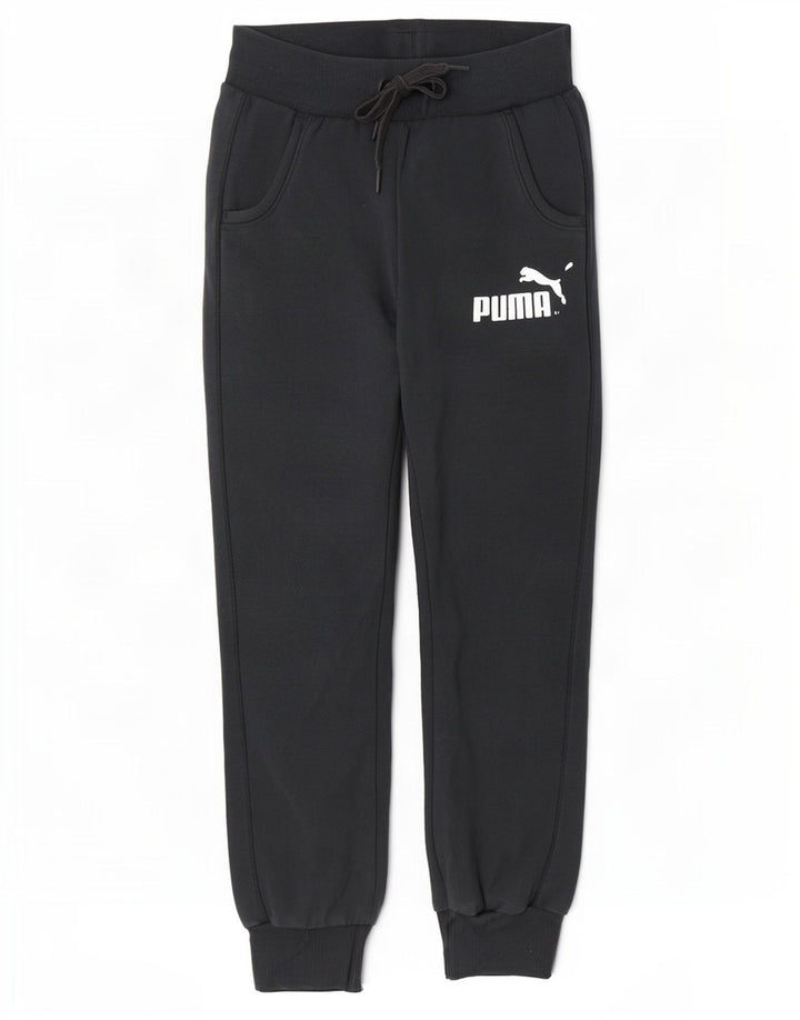 Puma Pantaloni da tuta con grafica da donna Joggers UK 8 Small Nero