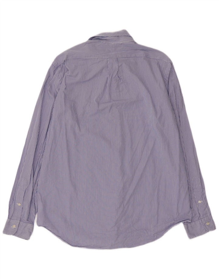 Camicia da uomo Ralph Lauren in cotone a righe grandi blu