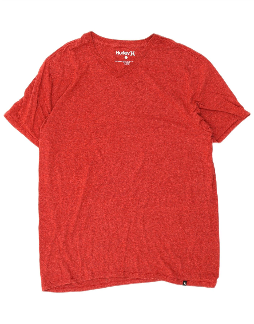 T-shirt da uomo Hurley Top grande in poliestere chiazzato rosso