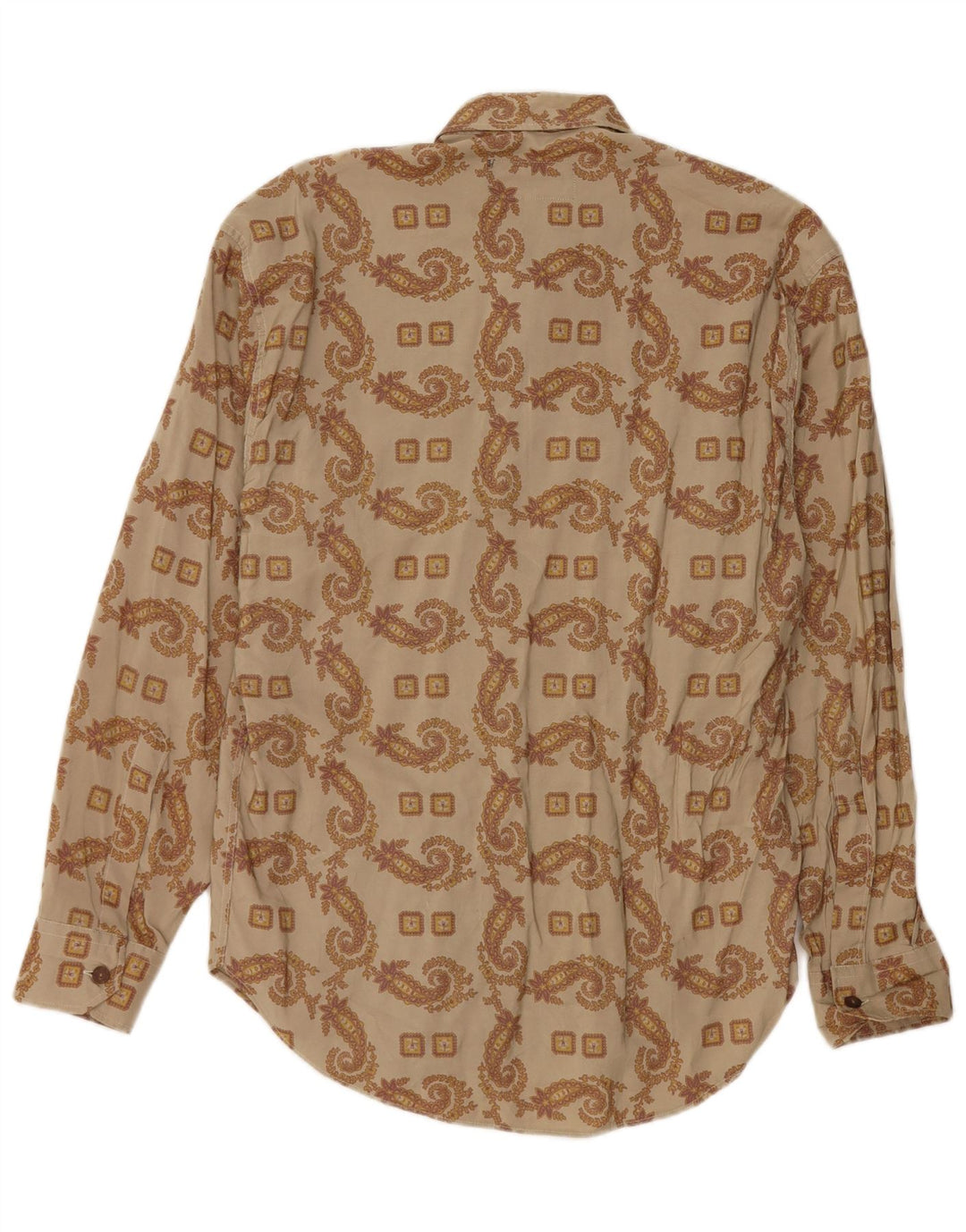 Camicia da uomo vintage media kaki Paisley