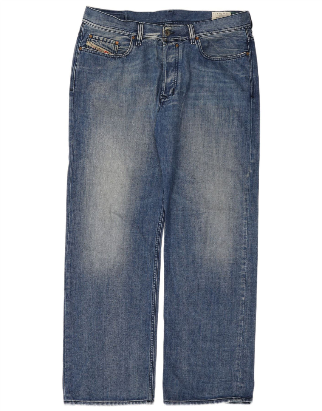 DIESEL Jeans dritti Quratt da uomo W36 L32 cotone blu