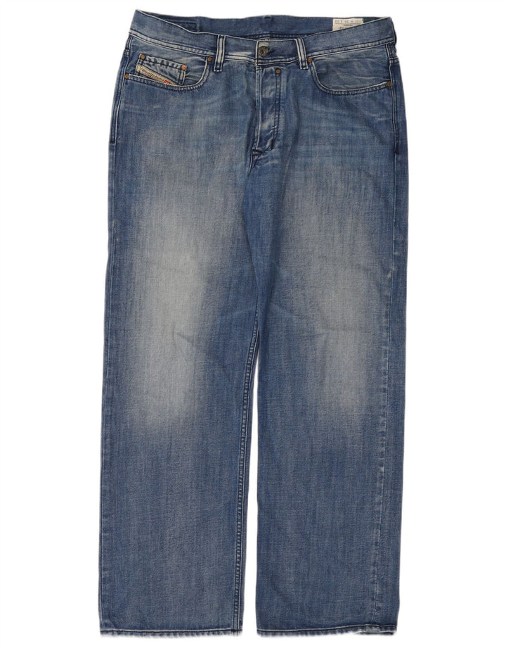 DIESEL Jeans dritti Quratt da uomo W36 L32 cotone blu
