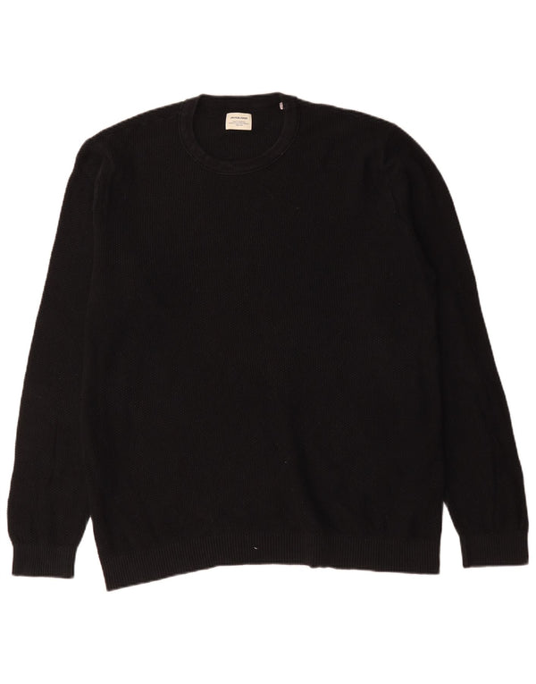 Maglione maglione girocollo da uomo Jack & Jones 2XL cotone nero