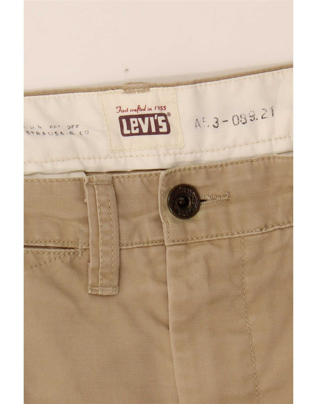 Pantaloni chino slim da uomo Levi's W37 L33 Beige