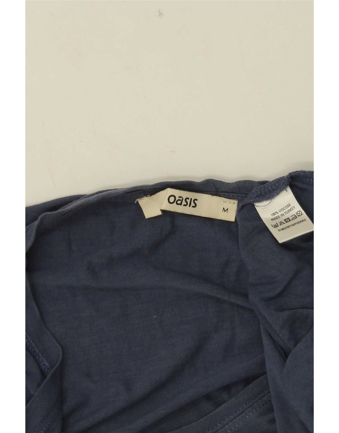 T-shirt da donna Oasis Top UK 14 Viscosa blu medio