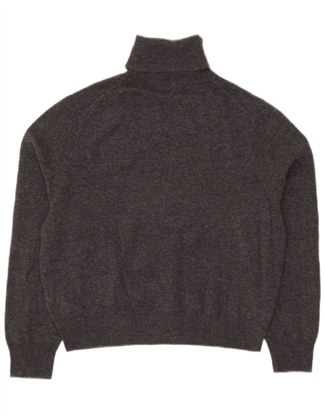 Maglione maglione corto da donna Massimo Dutti con collo alto UK 10 piccolo grigio