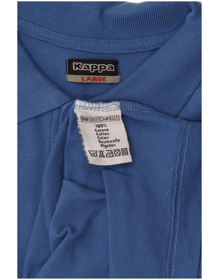 Polo Uomo KAPPA Large Blu Cotone