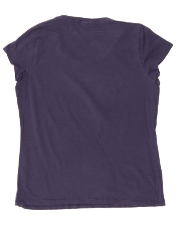T-shirt da donna Trussardi Jeans Top UK 14 Medium Blu Navy