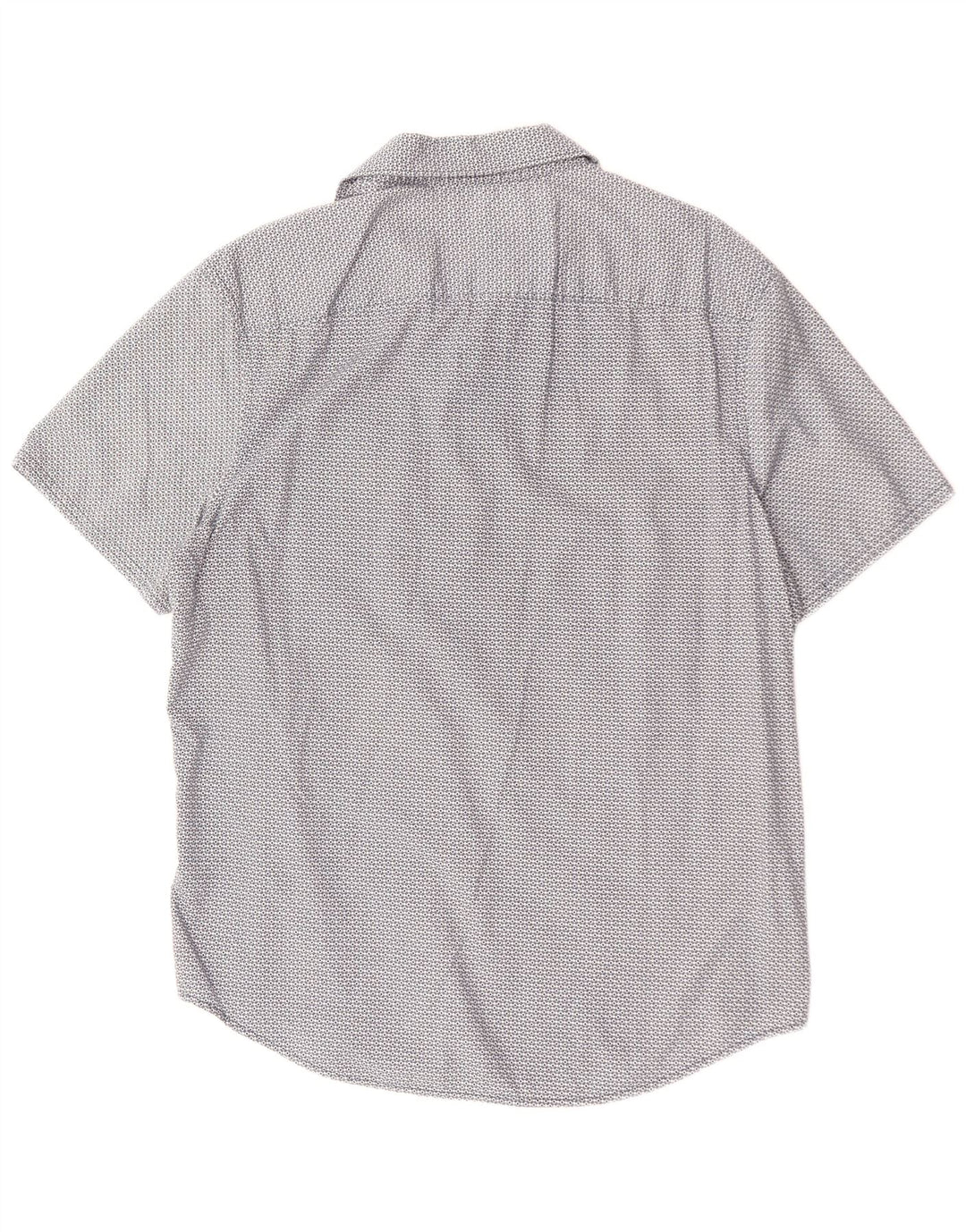 PENGUIN Camicia a maniche corte slim fit Heritage da uomo grande blu geometrico