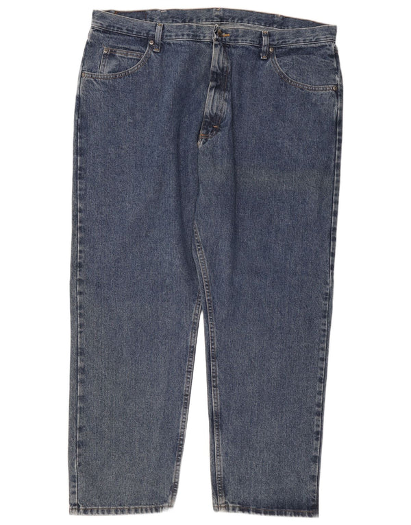 Jeans Wrangler da uomo affusolati dalla vestibilità rilassata W42 L30 cotone blu