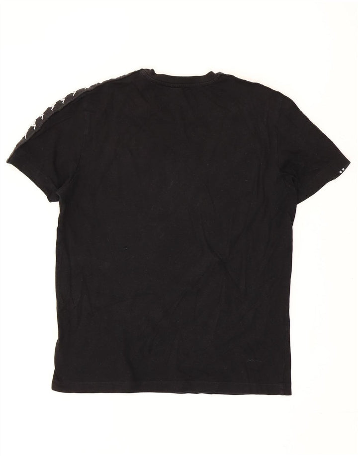T-shirt grafica da uomo Kappa Top media nera