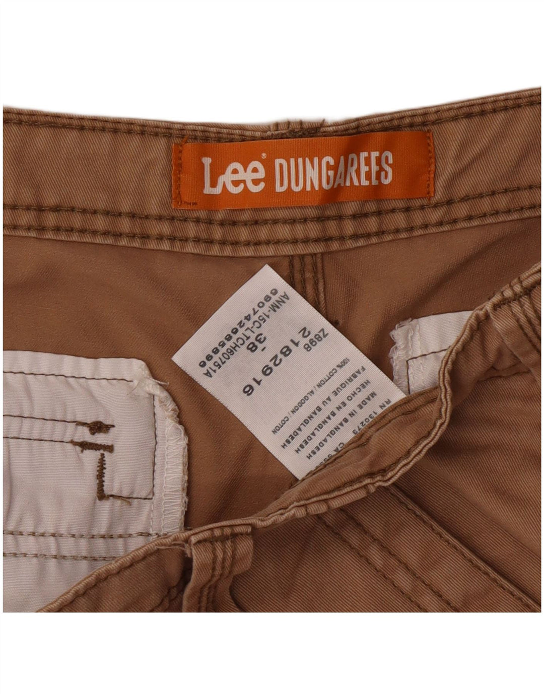 Pantaloncini cargo da uomo Lee W38 XL in cotone beige