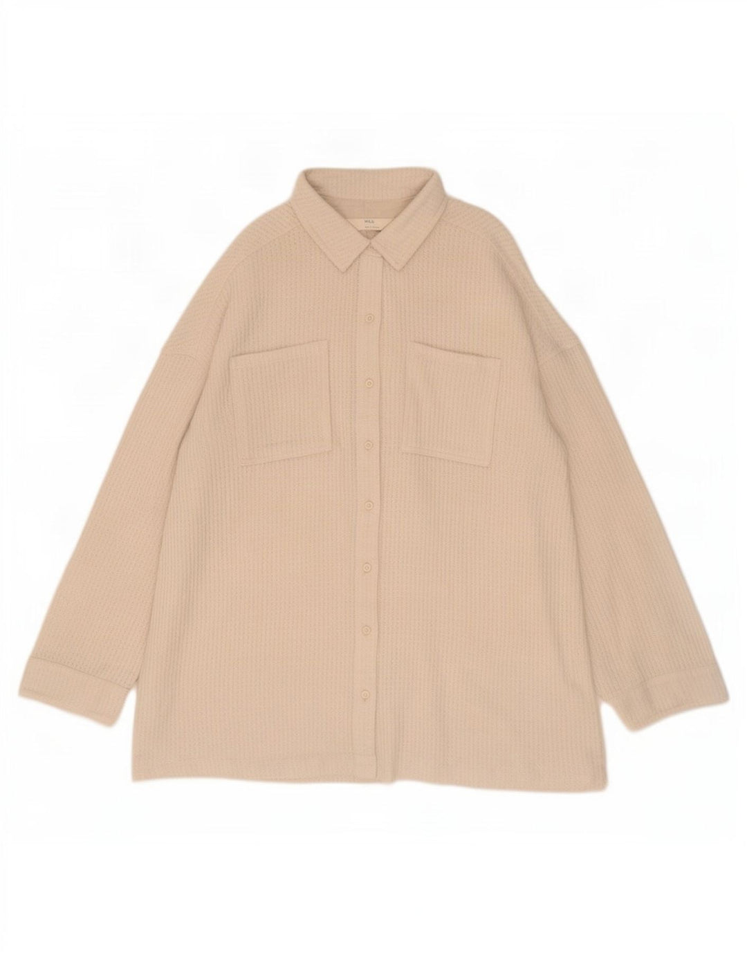 Camicetta camicia oversize da donna Marks & Spencer UK 16 Large in viscosa bianco sporco