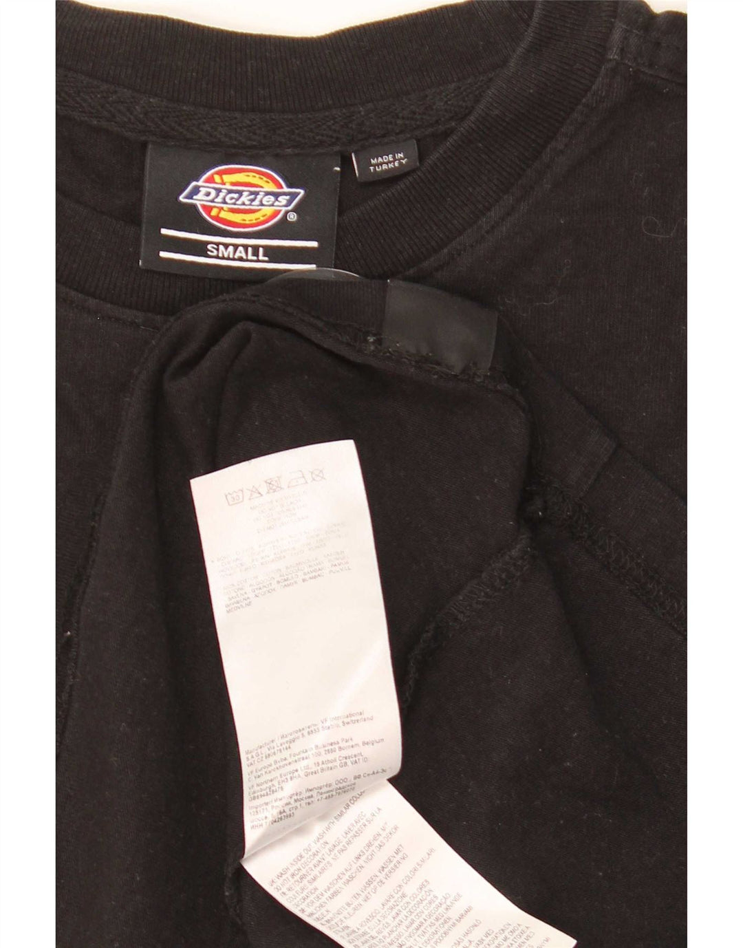 T-shirt grafica da uomo Dickies Top piccola in cotone nero