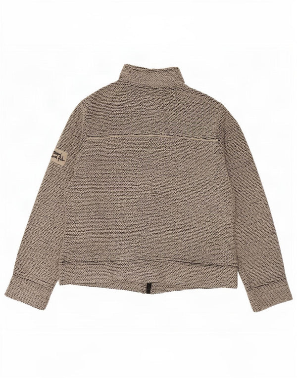 Giacca da tuta da donna Weird Fish UK 16 grande cotone grigio