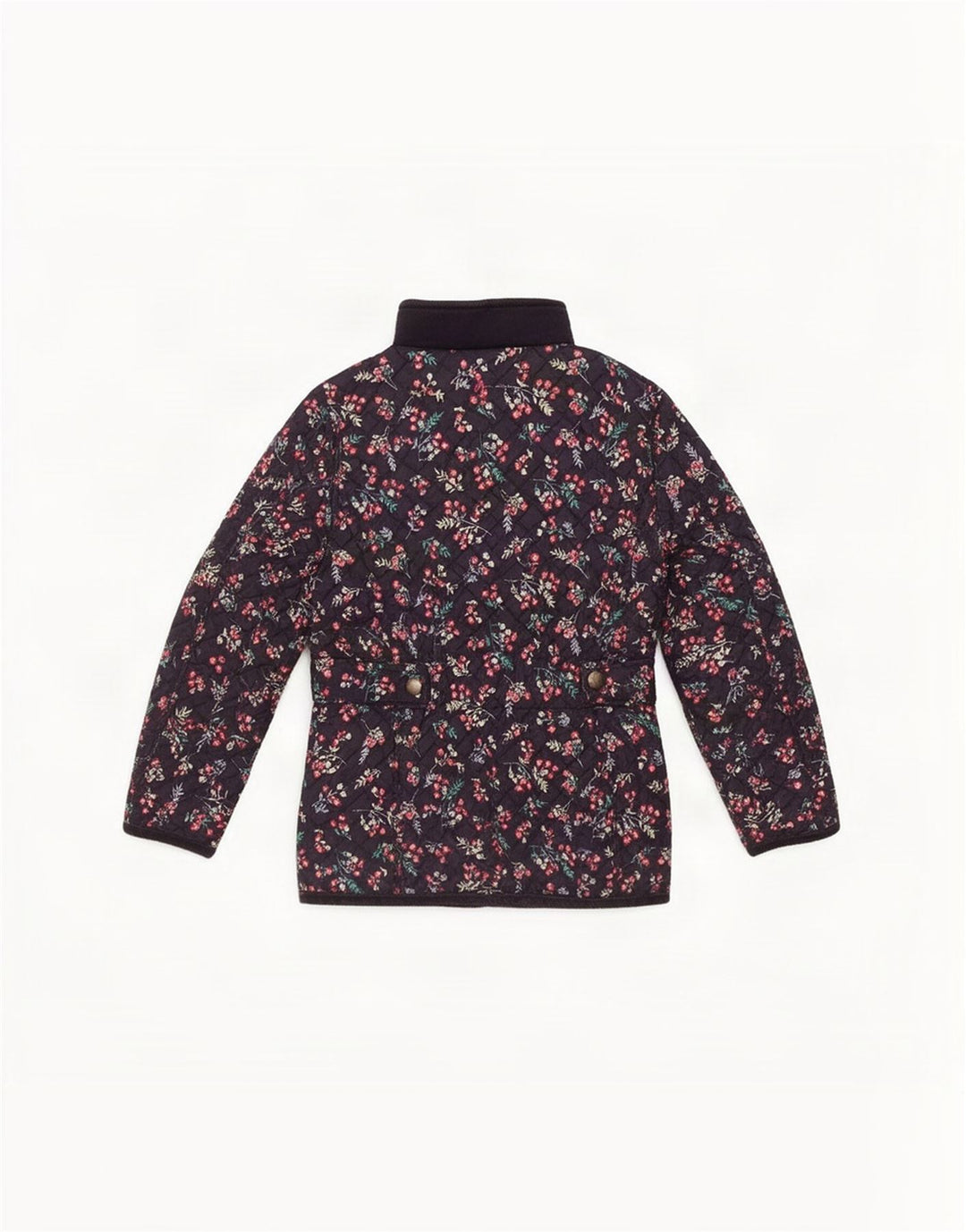 Giacca trapuntata per ragazze Joules 5-6 anni in poliestere floreale blu navy