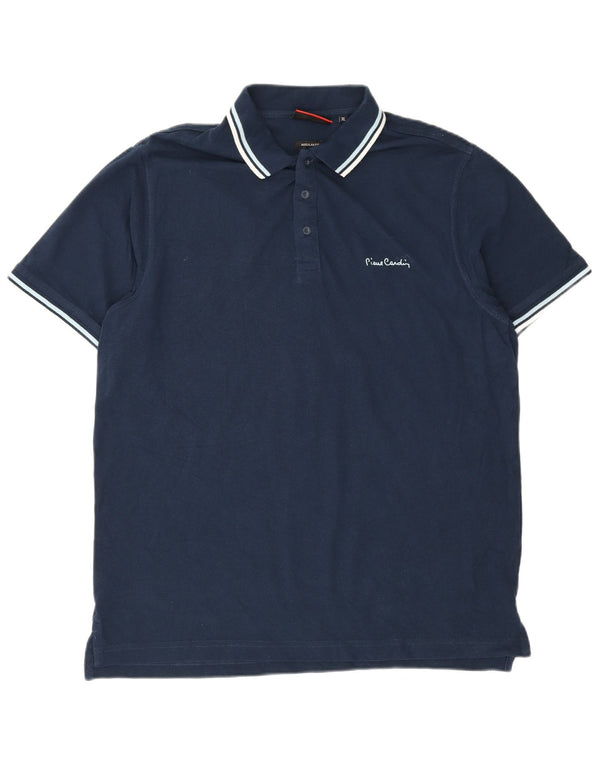 Polo da uomo Regular Fit Pierre Cardin XL in cotone blu navy