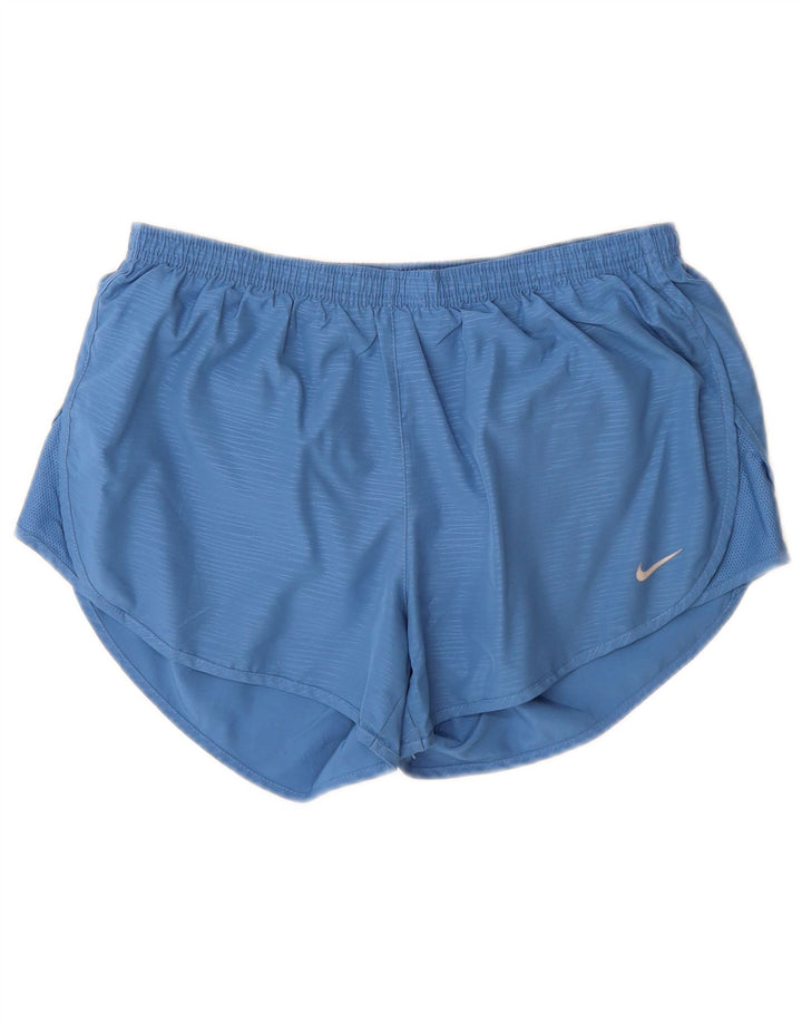 Pantaloncini sportivi Nike da donna Dri Fit UK 12 poliestere blu medio