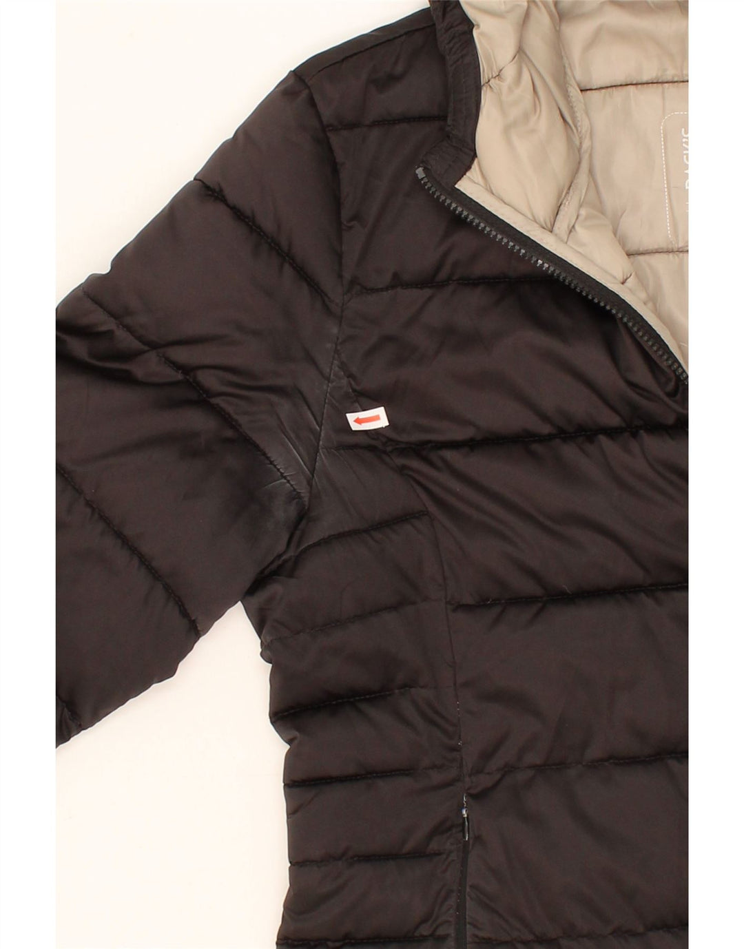 DACK'S Womens Hooded Padded Jacket UK 18 XL Black Polyester Vintage Dack's and Second-Hand Dack's from Messina Hembry 