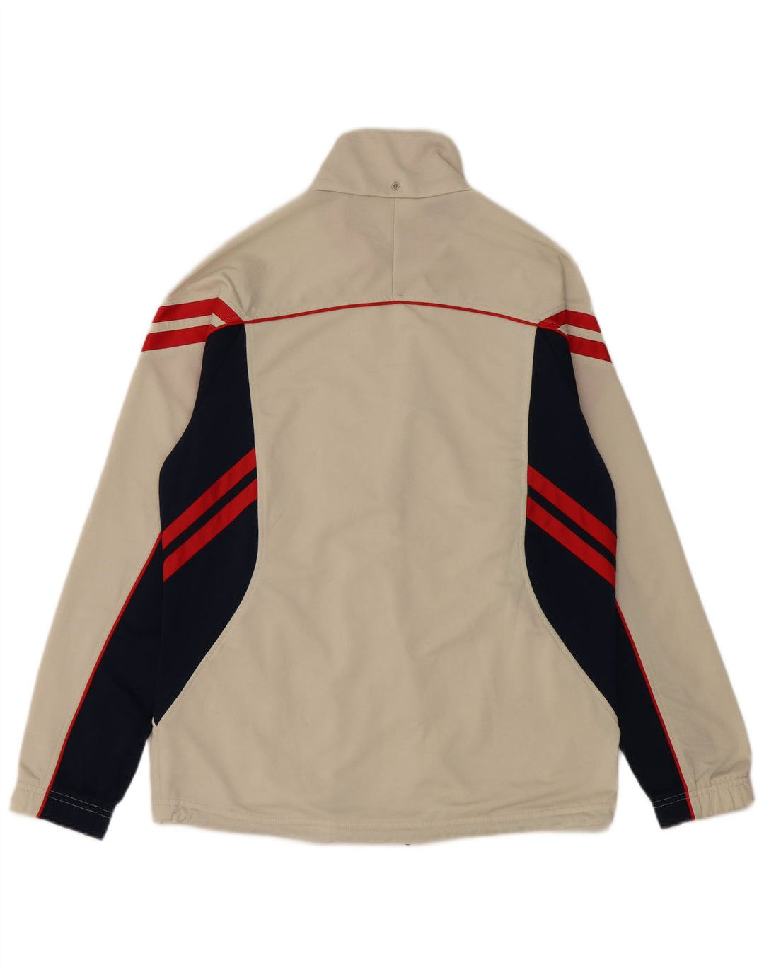 Giacca da ginnastica da uomo Asics, giacca in poliestere color block beige medio