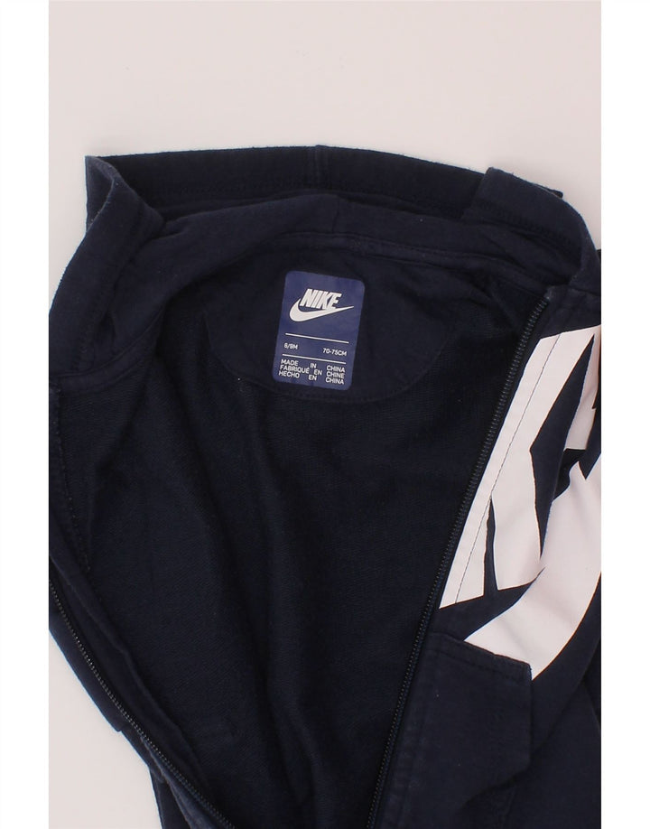 Tuta con cappuccio grafica Nike da neonato 6-9 mesi blu navy