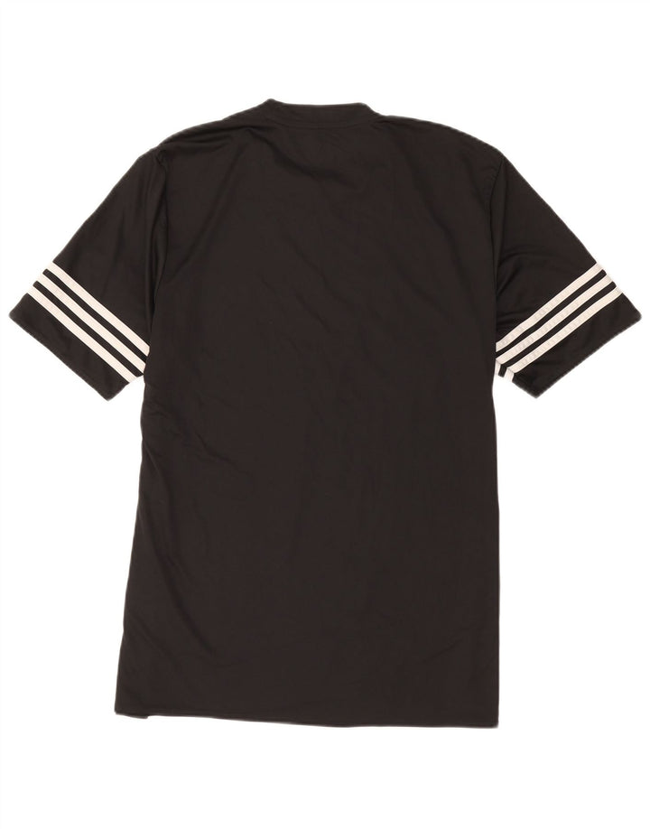 T-shirt Adidas Climalite da uomo, grande, in poliestere nero