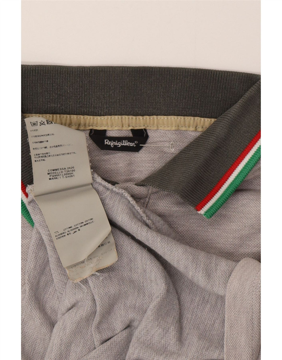 Polo Uomo Refrigiwear Small Grigio Cotone
