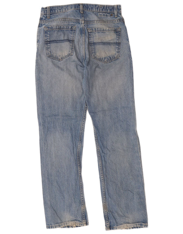 Jeans dritti regolari da uomo Marks & Spencer W30 L31 cotone blu
