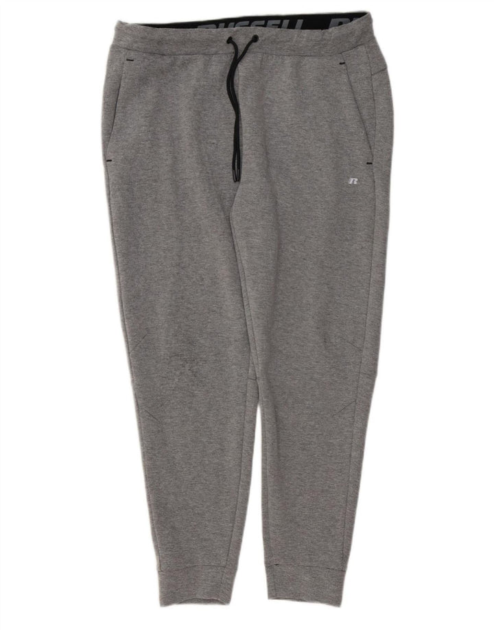 RUSSELL ATHLETIC Pantaloni da tuta da uomo Joggers Large Poliestere grigio