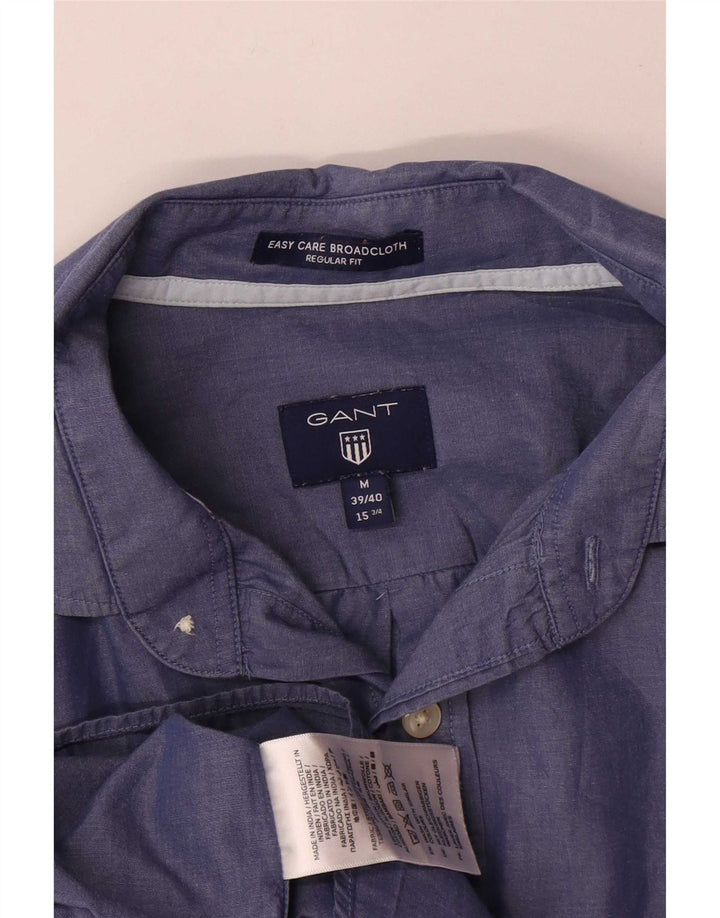 Gant Camicia da uomo vestibilità regolare taglia 39/40 15 3/4 cotone blu medio