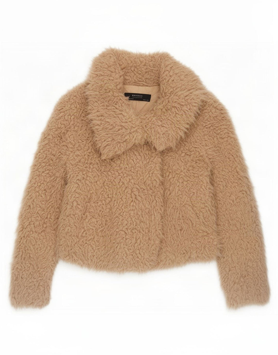 Giubbotto bomber da donna Zara Teddy Bear UK 14 Beige medio