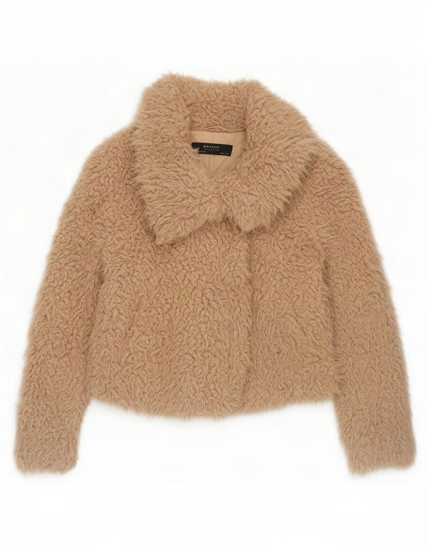 Giubbotto bomber da donna Zara Teddy Bear UK 14 Beige medio