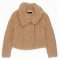 Giubbotto bomber da donna Zara Teddy Bear UK 14 Beige medio