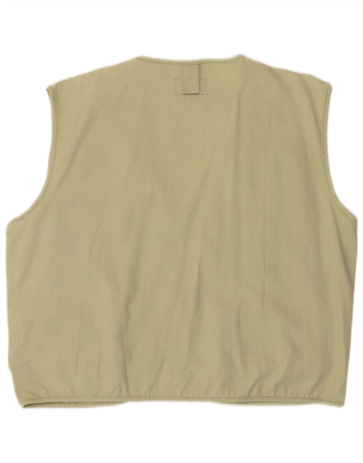 Gilet pratico da uomo vintage UK 38 verde medio