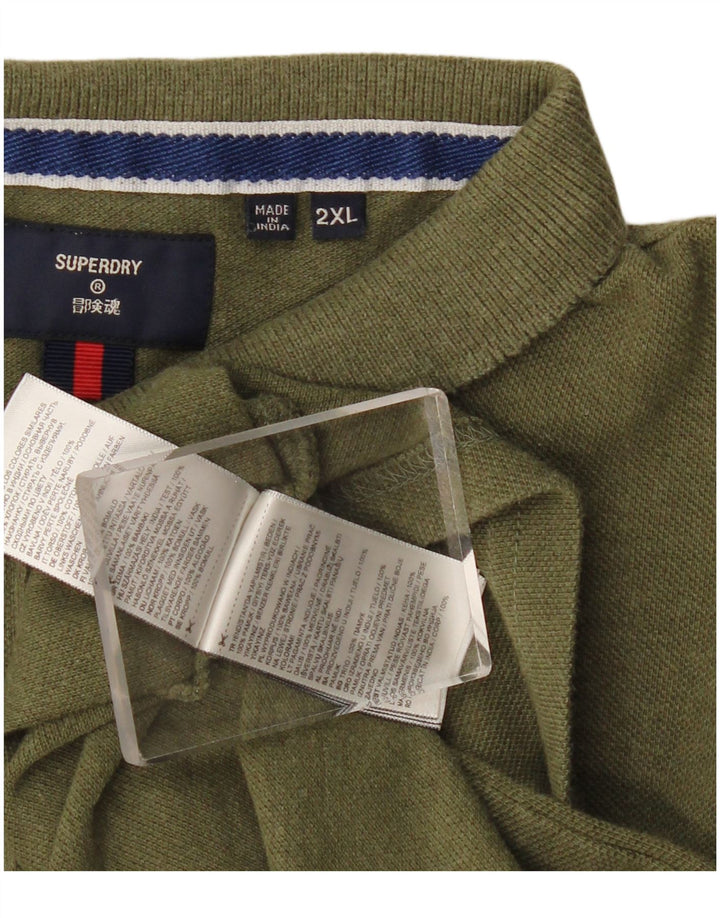 Polo da uomo Superdry 2XL cotone kaki