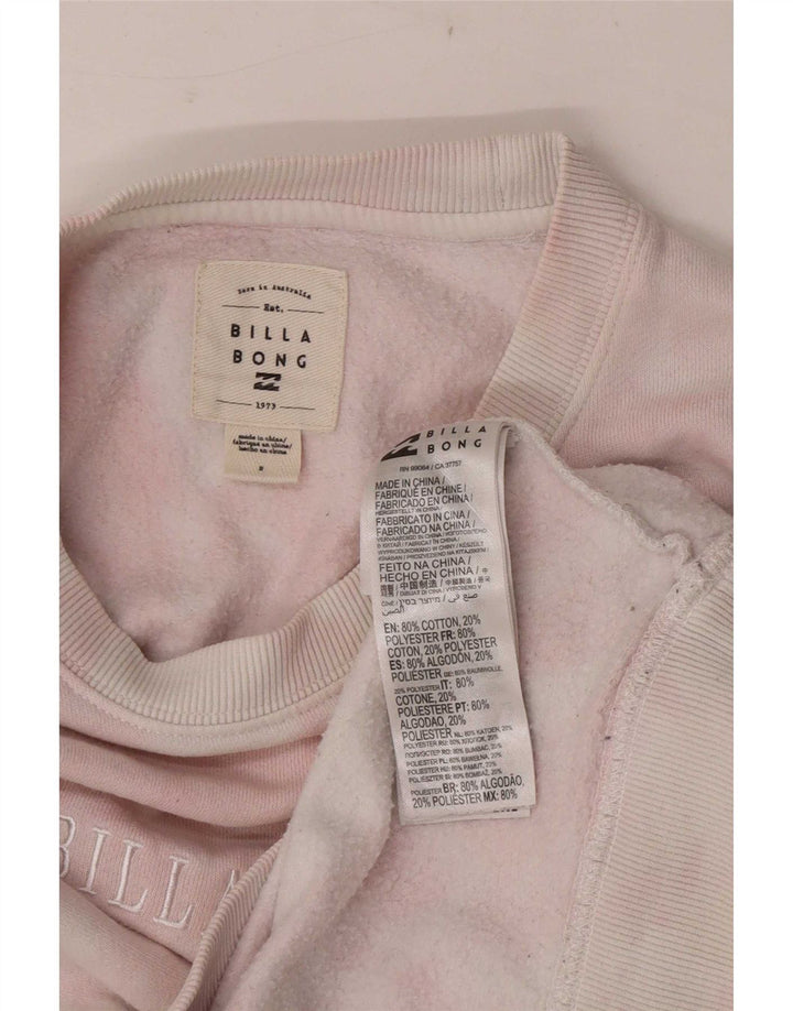 Felpa grafica da donna Billabong UK 14 Medium Pink Tie Dye