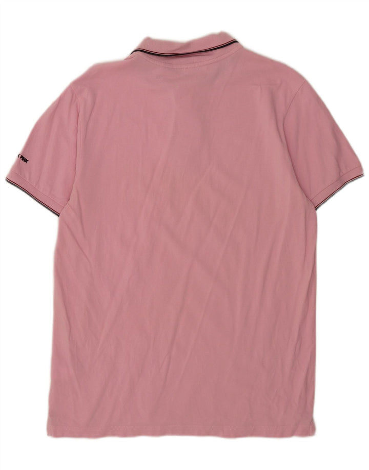 Polo da uomo Think Pink grande in cotone rosa