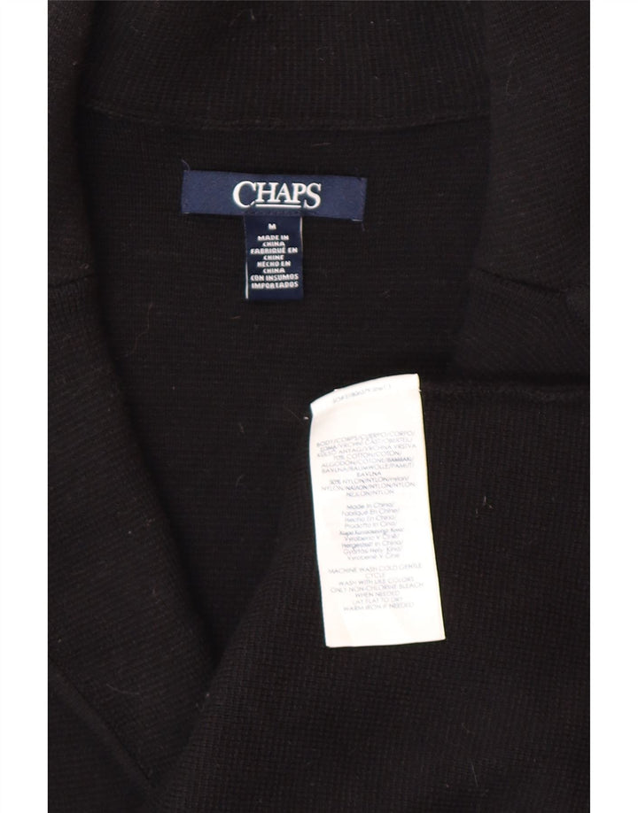 Giacca blazer a 3 bottoni da donna CHAPS UK 14 cotone nero medio