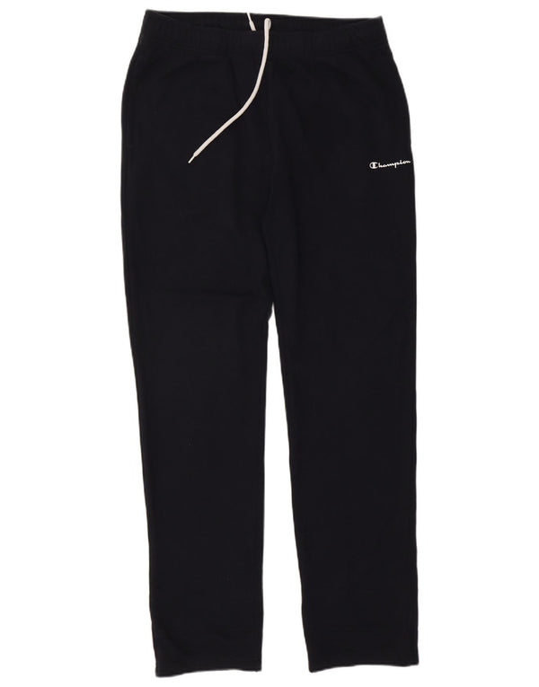 CHAMPION Womens Tracksuit Trousers UK 18 XL Navy Blue Cotton