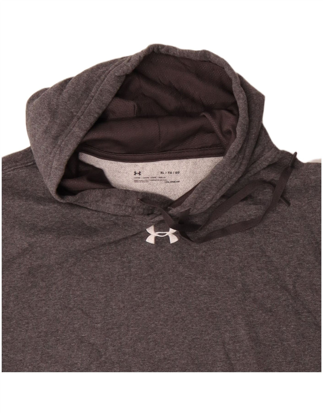 Felpa con cappuccio da uomo UNDER ARMOUR XL Poliestere grigio