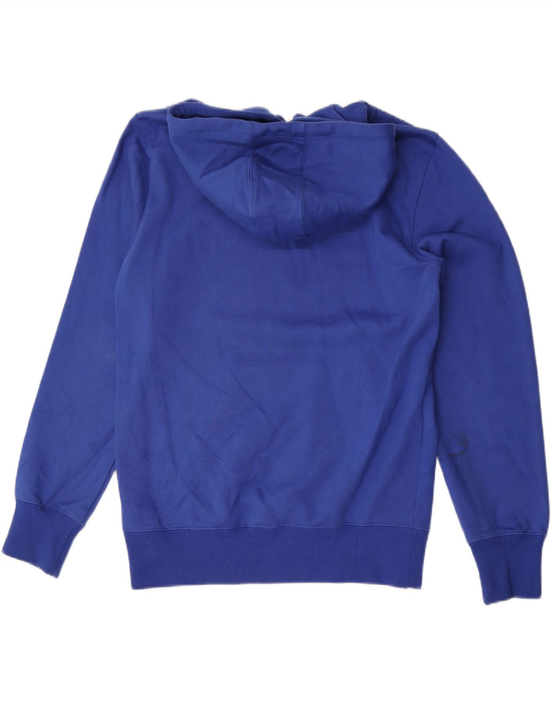 Maglione con cappuccio grafico da uomo Champion in cotone blu medio