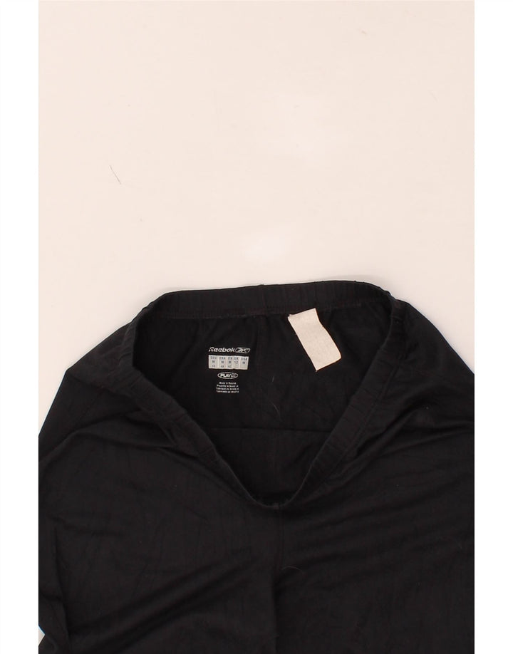 REEBOK Womens Tracksuit Trousers UK 12 Medium  Black Vintage Reebok and Second-Hand Reebok from Messina Hembry 