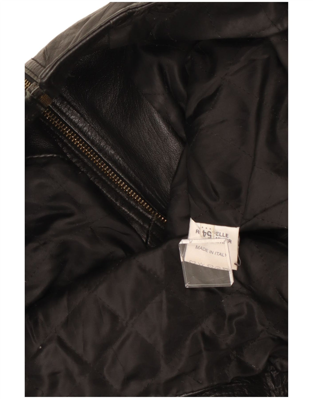 Giacca da pilota in pelle vintage da uomo IT 54 XL in pelle nera