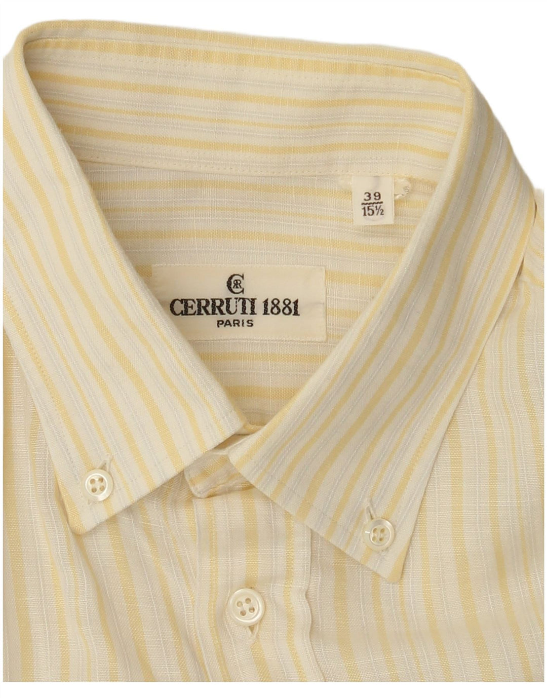 Camicia da uomo Cerruti 1881 taglia 39 media a righe gialle